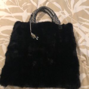 Genuine Mink Tote